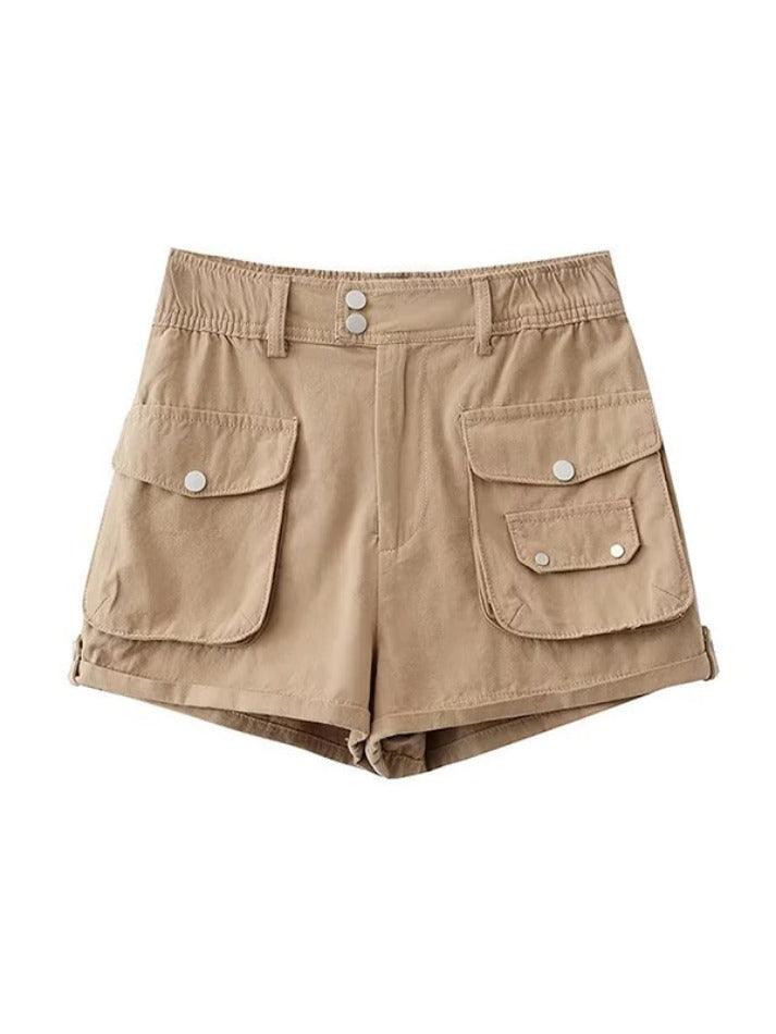 Rolled Cargo Pockets Shorts - AnotherChill