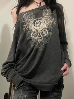 Niche Design Vintage Rose Sweatshirts