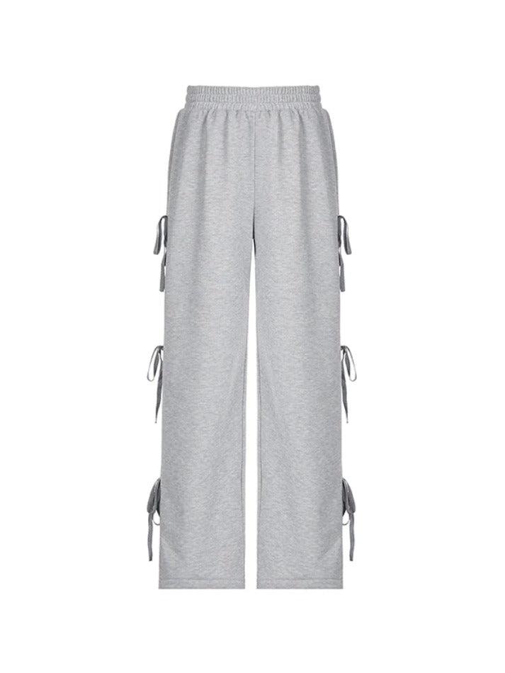 Street Side Bow Tie Sweatpants - AnotherChill