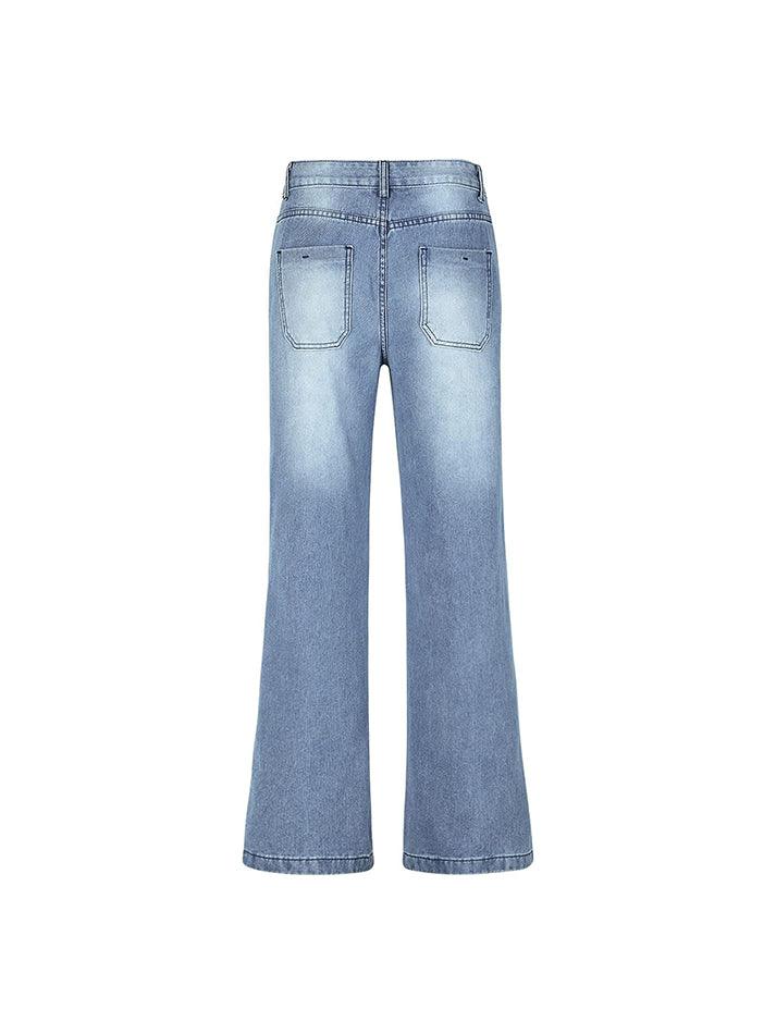 Washed Vintage Blue Versatile Boyfriend Jeans - AnotherChill