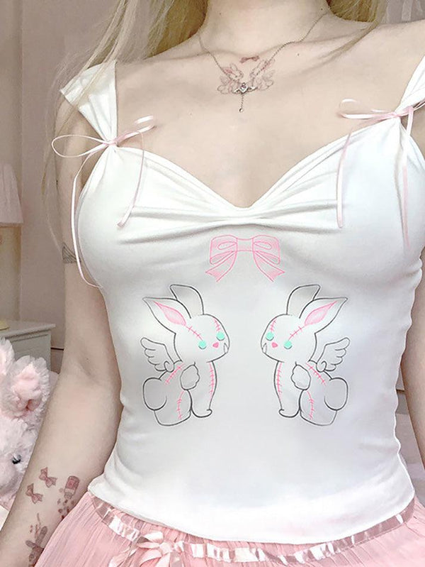 Angel Bunny Bow Cami Top - AnotherChill