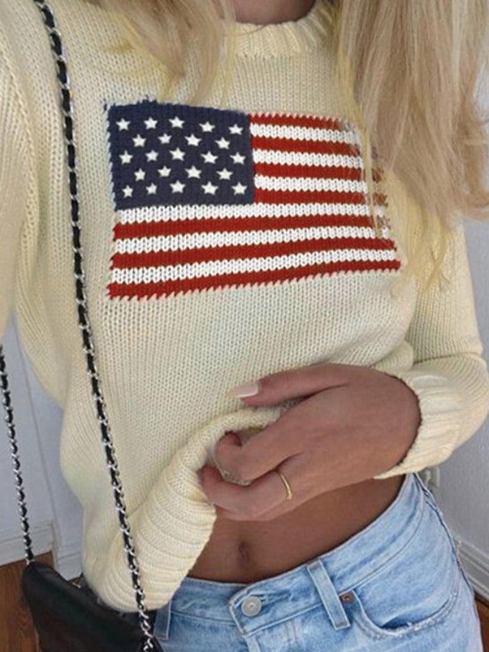 USA Flag Knitted Sweaters