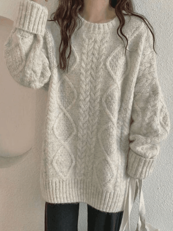 Cable Knit Jumper Sweater - AnotherChill