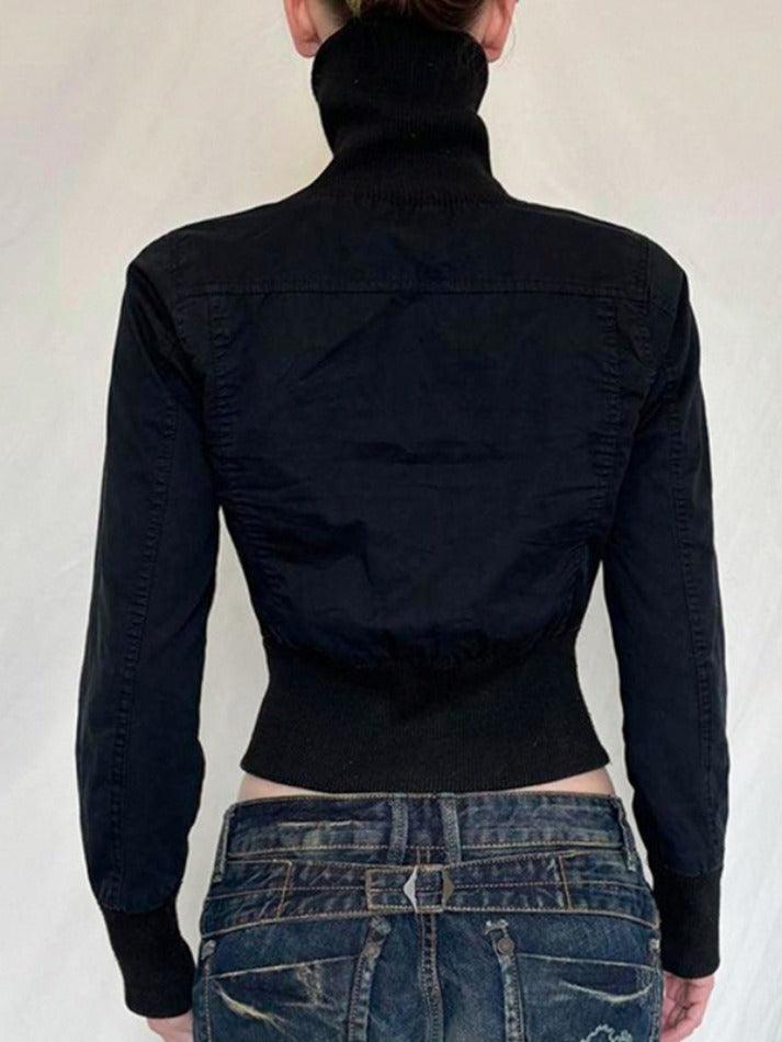 Waist Slimming Zipper Jacket