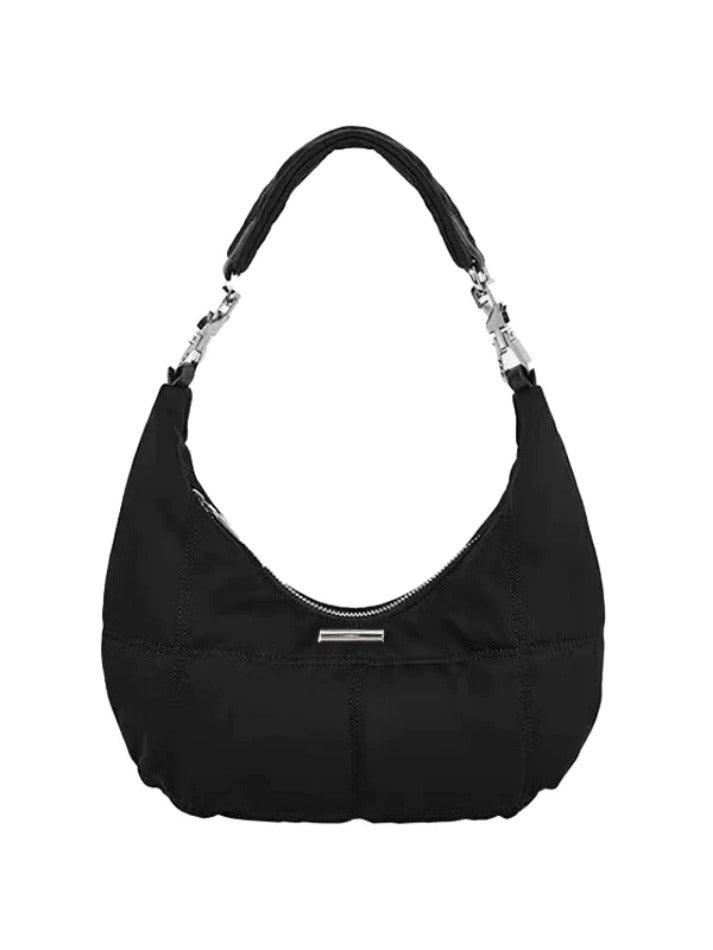 Vintage Black Velvet Shoulder Bag - AnotherChill