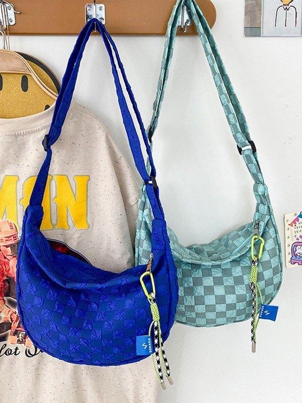 Checkered Pattern Crossbody Bag - AnotherChill