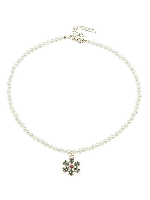 Christmas Faux Pearl Necklace - AnotherChill