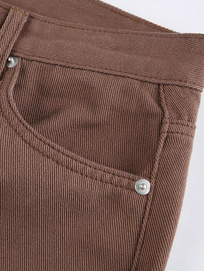 Corduroy Straight Leg Pants - AnotherChill