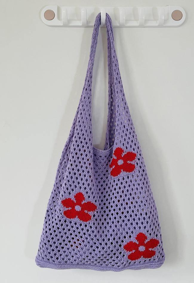 Cut-out Flowers Shoulder Eco Bag - AnotherChill