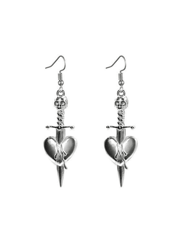 Dagger Heart Earrings - AnotherChill