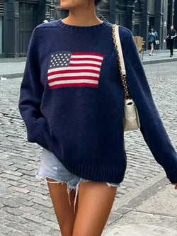 USA Flag Knitted Sweaters