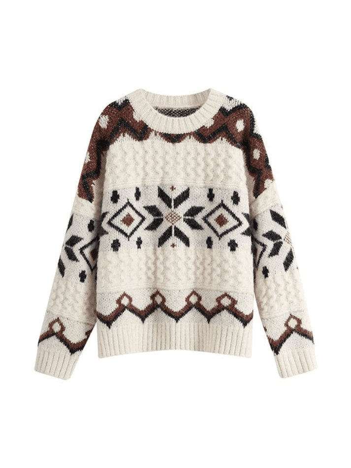 Fair Isle Christmas Pullover Sweater - AnotherChill