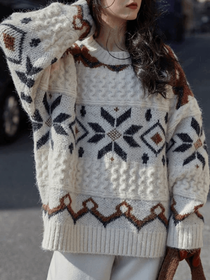 Fair Isle Christmas Pullover Sweater - AnotherChill