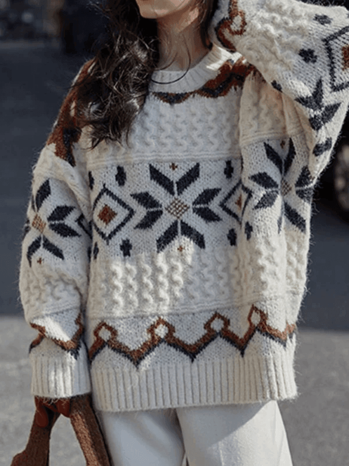 Fair Isle Christmas Pullover Sweater - AnotherChill