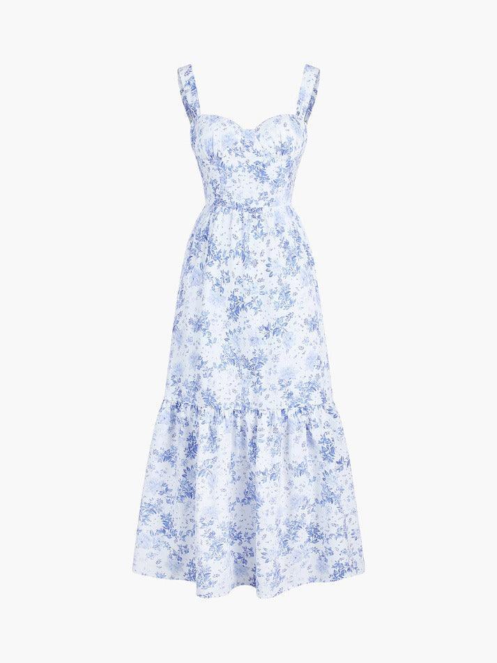 Floral Zippered Dress with Pockets - AnotherChill