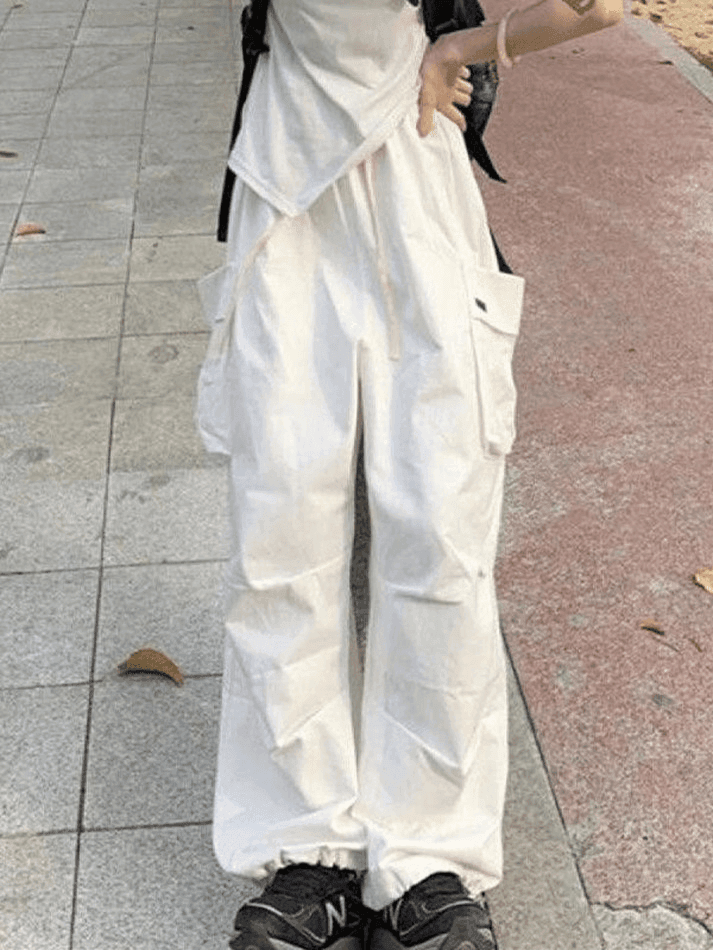 High Waist Pocket Cargo Pants - AnotherChill