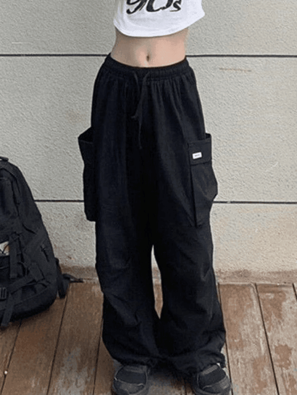 High Waist Pocket Cargo Pants - AnotherChill