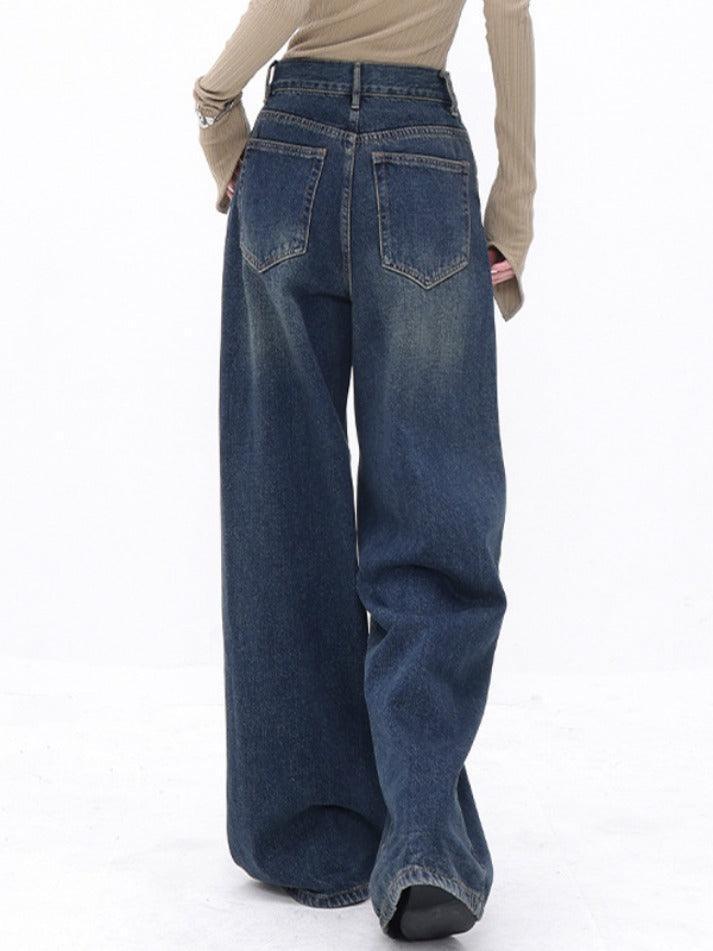 High Waist Slimming Loose Straight Leg Boyfriend Jeans - AnotherChill