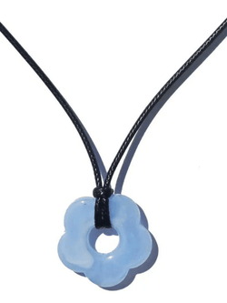 Hollow Out Flower Pendant Rope Necklace - AnotherChill