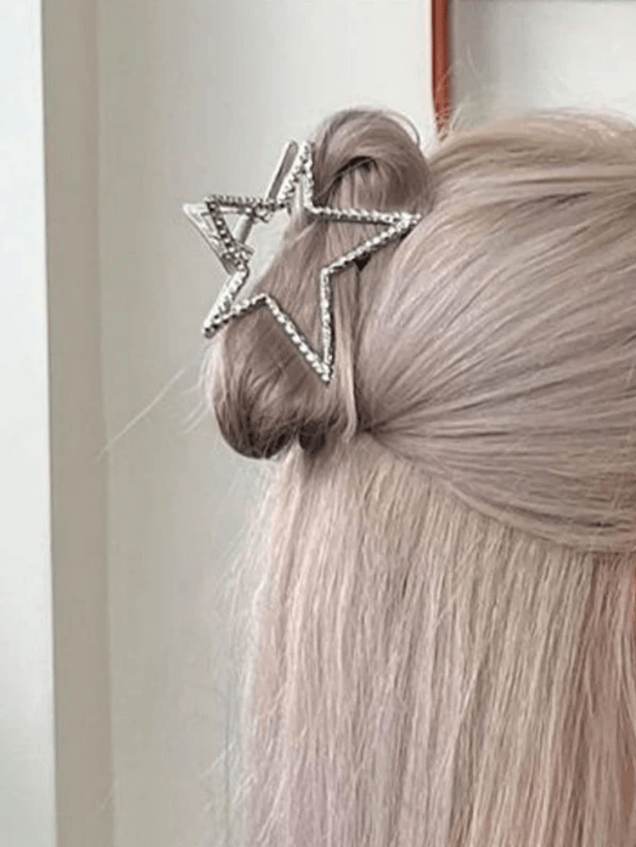 Hollow Out Metal Star Hair Claw Clip - AnotherChill