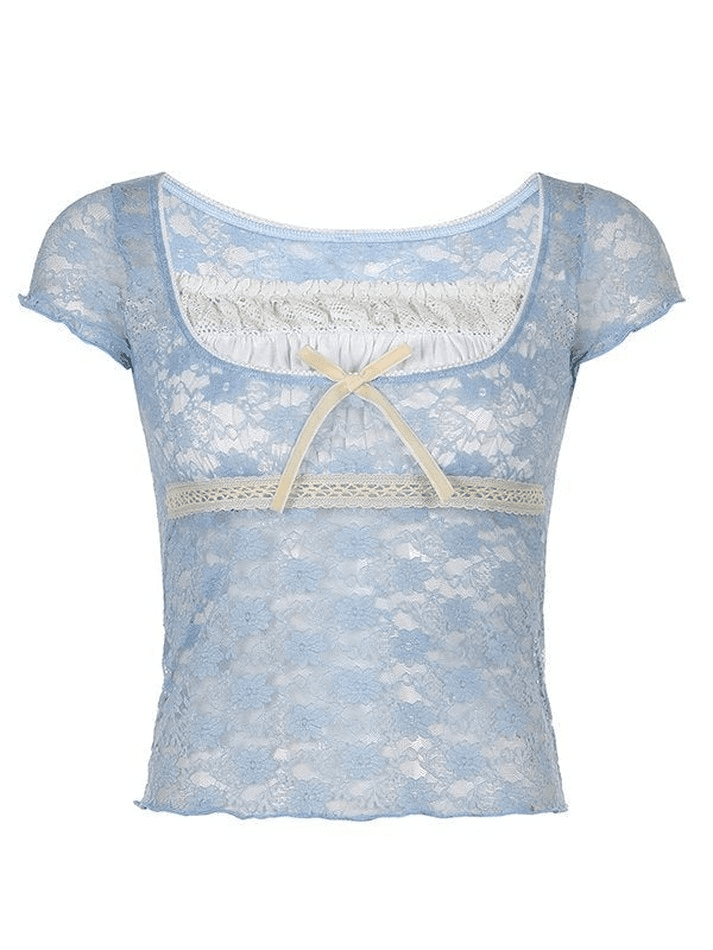 Lace Crop Blouse - AnotherChill