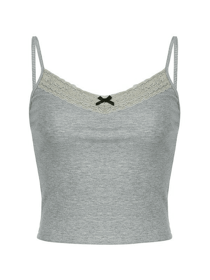 Lace Trim Y2K Cami Top - AnotherChill