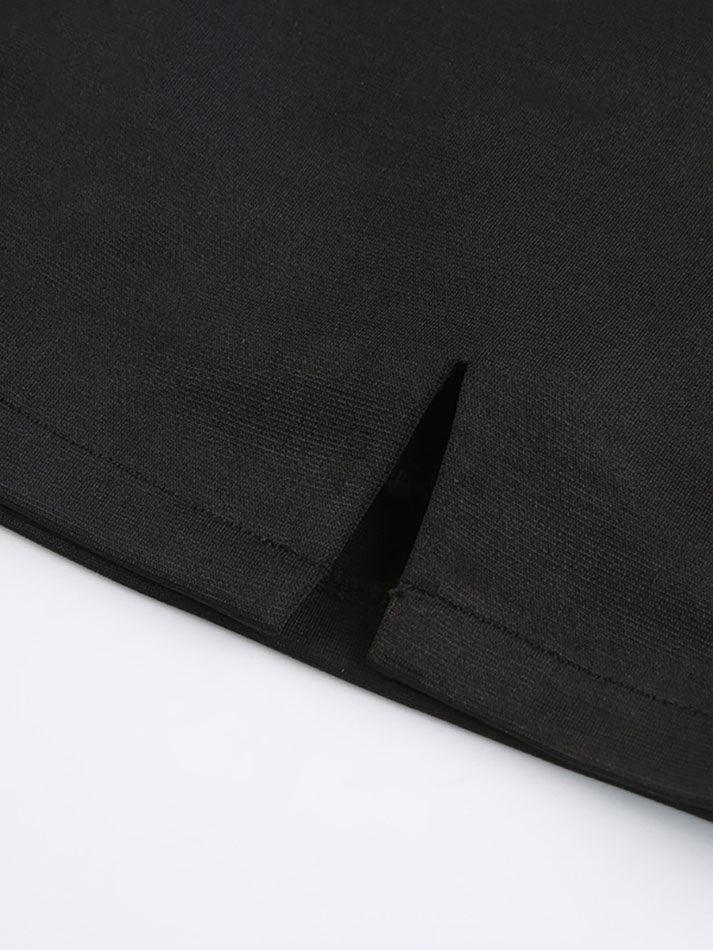 Lined Detail Split Cargo Mini Skirt - AnotherChill