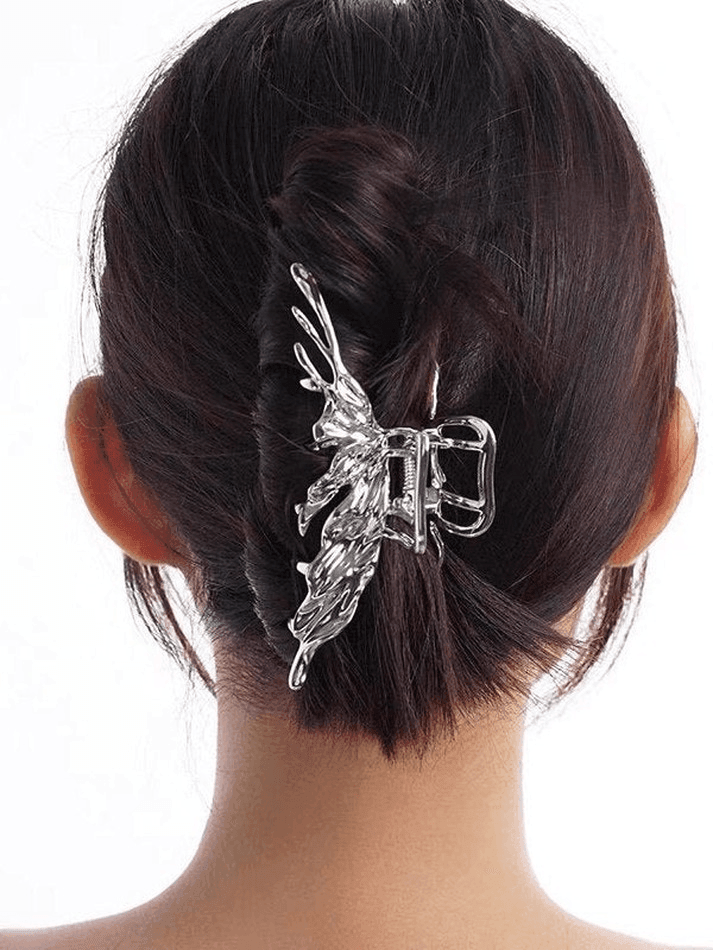 Liquid Metal Butterfly Claw Clip - AnotherChill