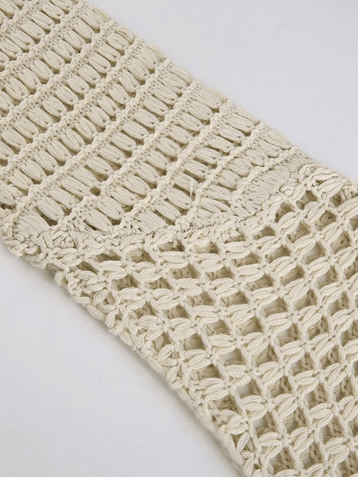 Long Sleeve Crochet Bolero Knit Top - AnotherChill