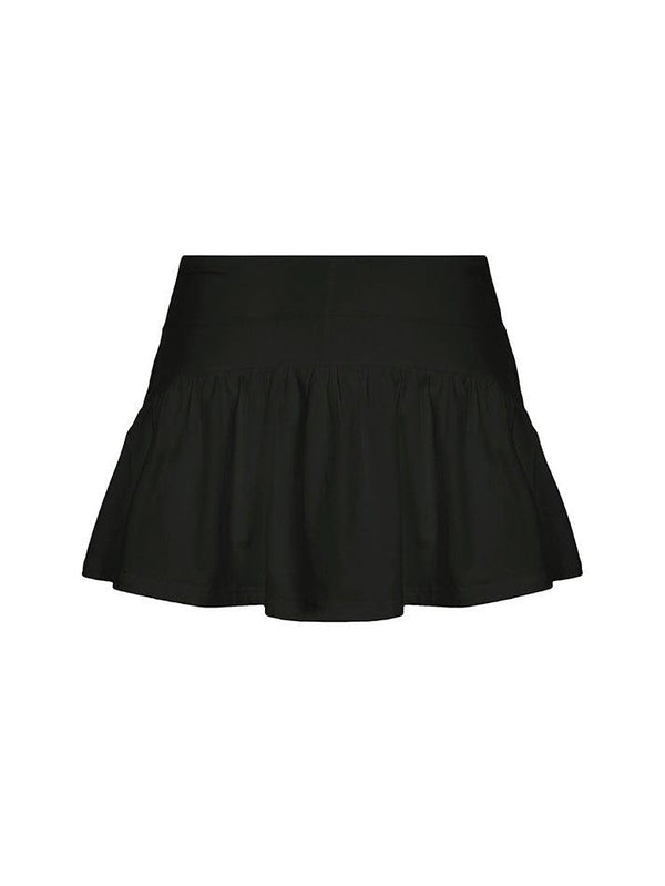 Low-Rise Ruched A-Line Mini Skirt - AnotherChill