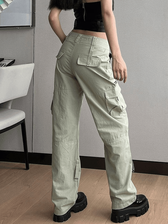 Low Waist Baggy Parachute Cargo Pants - AnotherChill