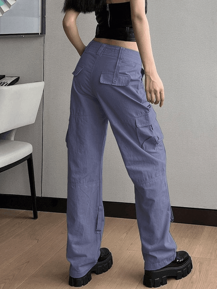 Low Waist Baggy Parachute Cargo Pants - AnotherChill