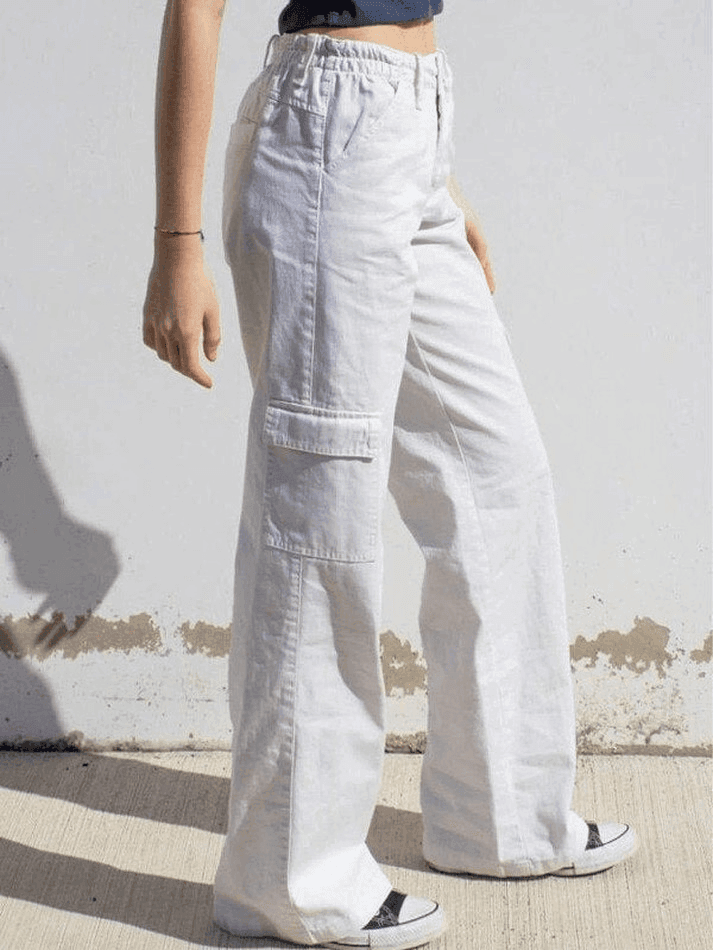 Low Waist Y2K Straight Leg Pants - AnotherChill