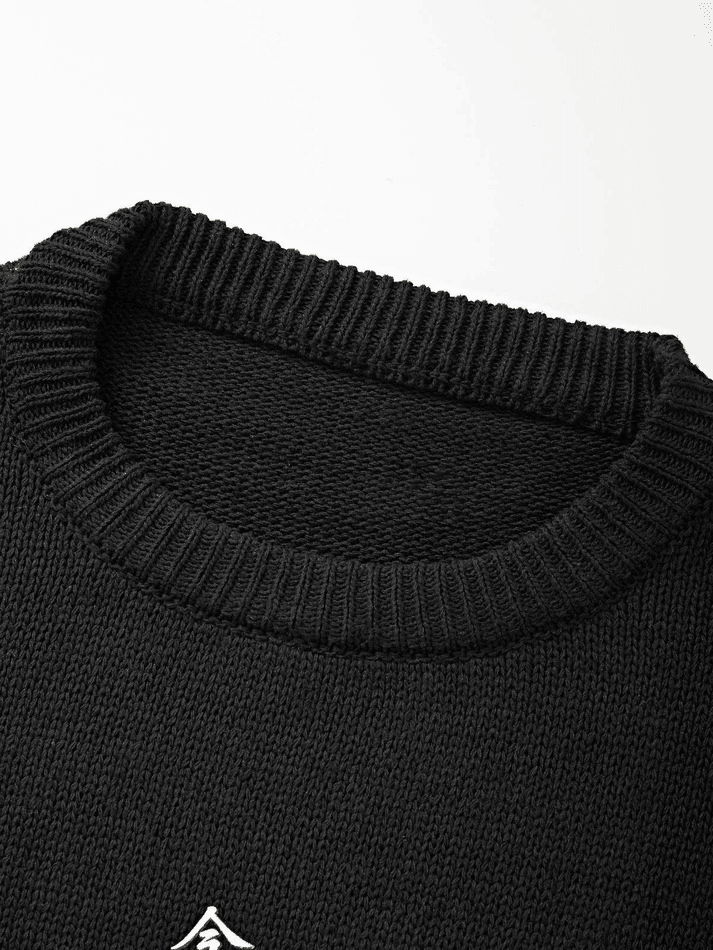 Men's Cartoon Long Sleeve Knit Sweater - AnotherChill