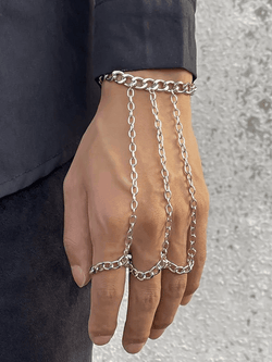 Men's Chain Detail Mittens Ring - AnotherChill