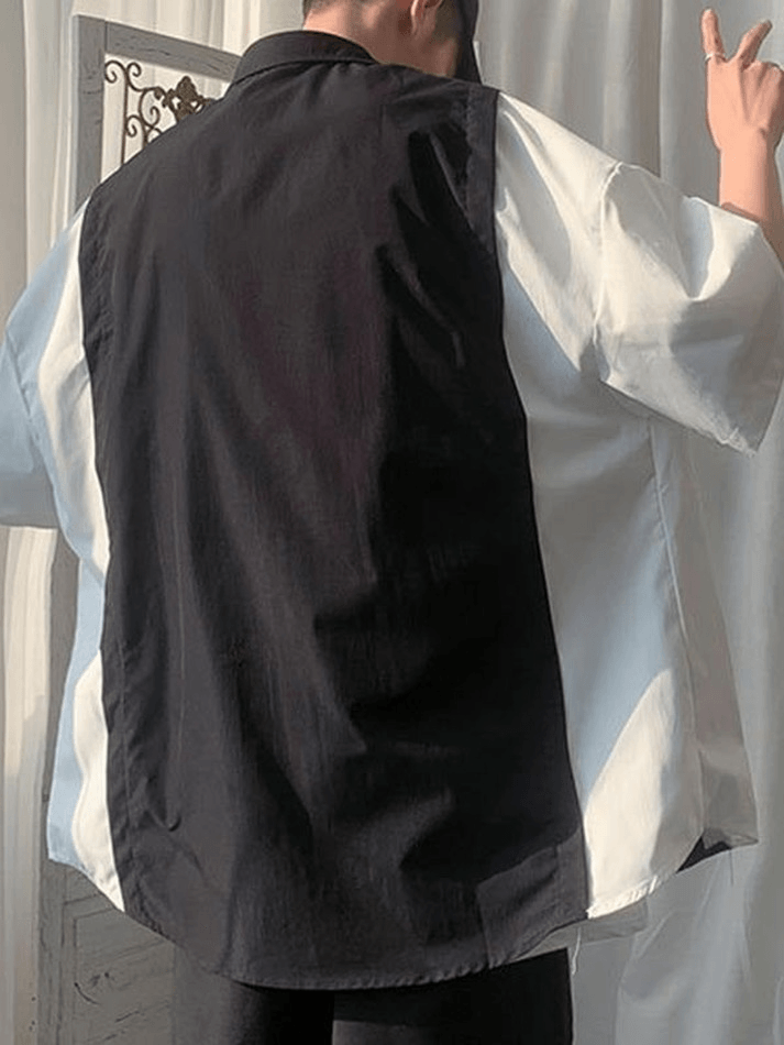 Men's Patchwork Pocket Buttoned Shirt - AnotherChill