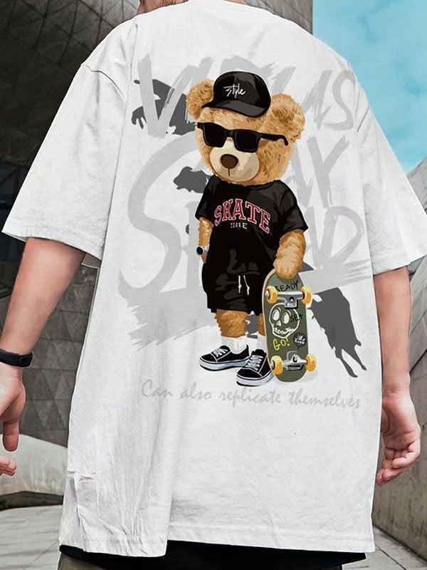 Men's Skate Bear Graphic Tee - AnotherChill