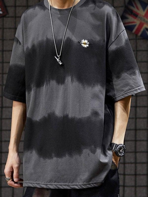 Men's Tie-Dye Stripe Crew Tee - AnotherChill