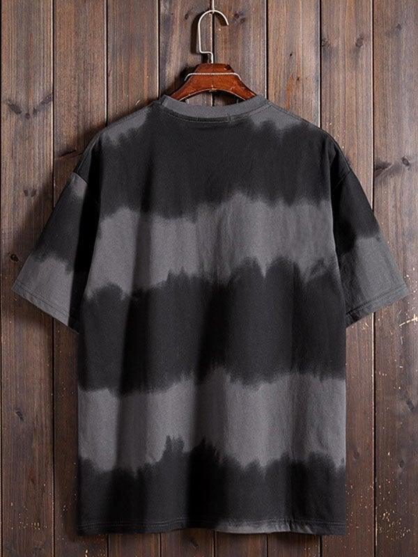 Men's Tie-Dye Stripe Crew Tee - AnotherChill