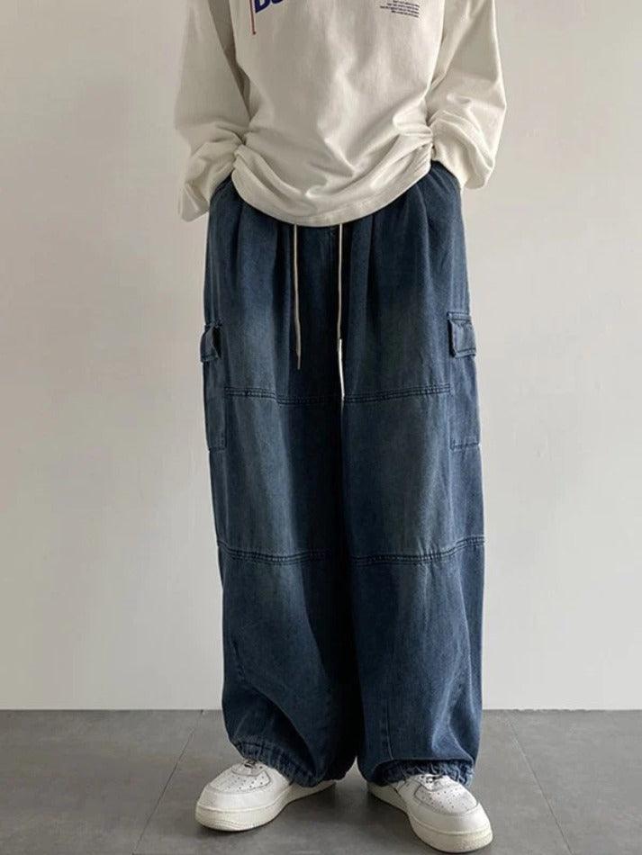 Men's Vintage Loose Cargo Jeans - AnotherChill