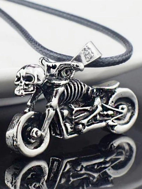 Men's Vintage Moto Skull Necklace - AnotherChill