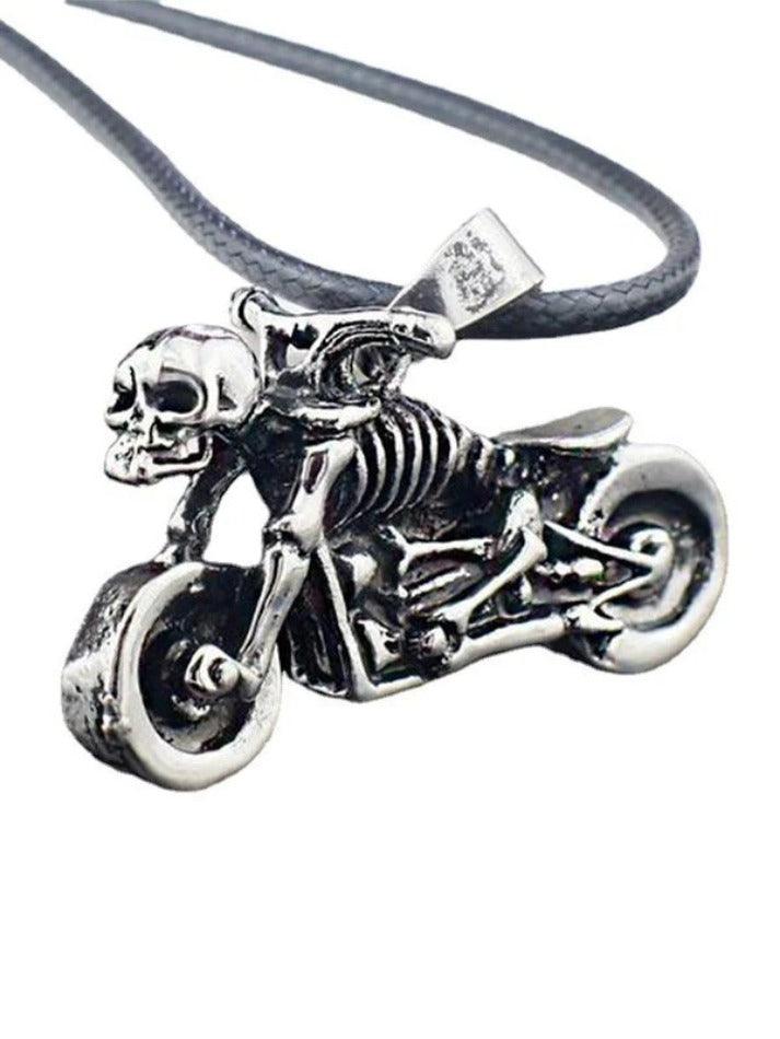 Men's Vintage Moto Skull Necklace - AnotherChill