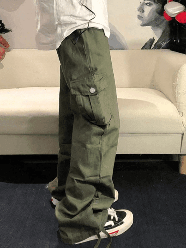 Men's Vintage Straight-Leg Cargo Pants - AnotherChill