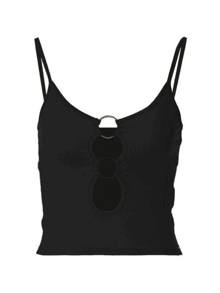 O Ring Cutout Crop Cami Top - AnotherChill