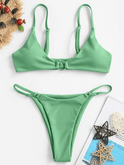 O Ring Rib Bikini Set - AnotherChill