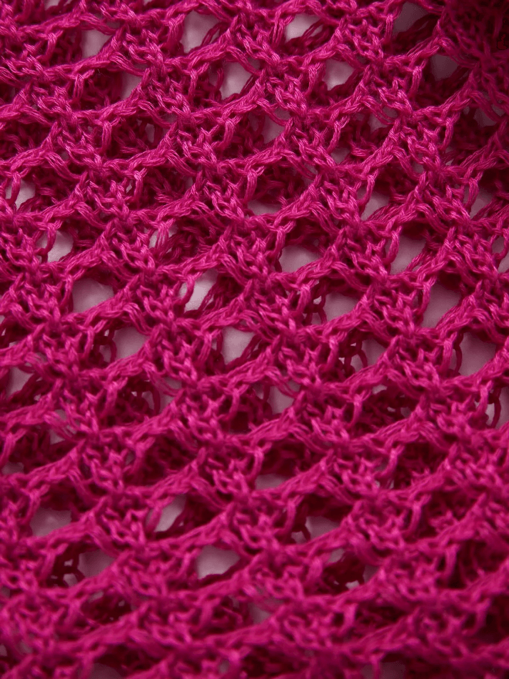 Open Front Hollow Out Crochet Knit Crop Top - AnotherChill