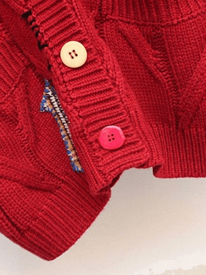 Oversized Embroidery Knit Cardigan - AnotherChill