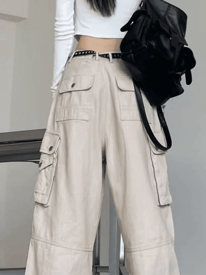 Patch Pocket Punk Cargo Pants - AnotherChill