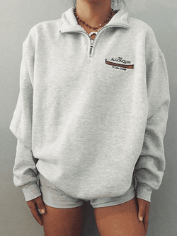 Quarter Zip Printed Sweatshirt - AnotherChill