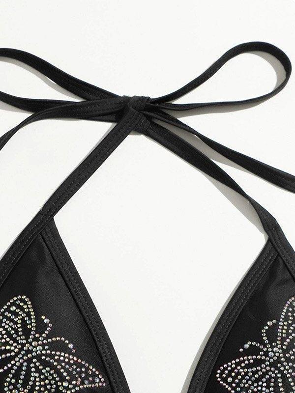 Rhinestone Butterfly Bikini Set - AnotherChill